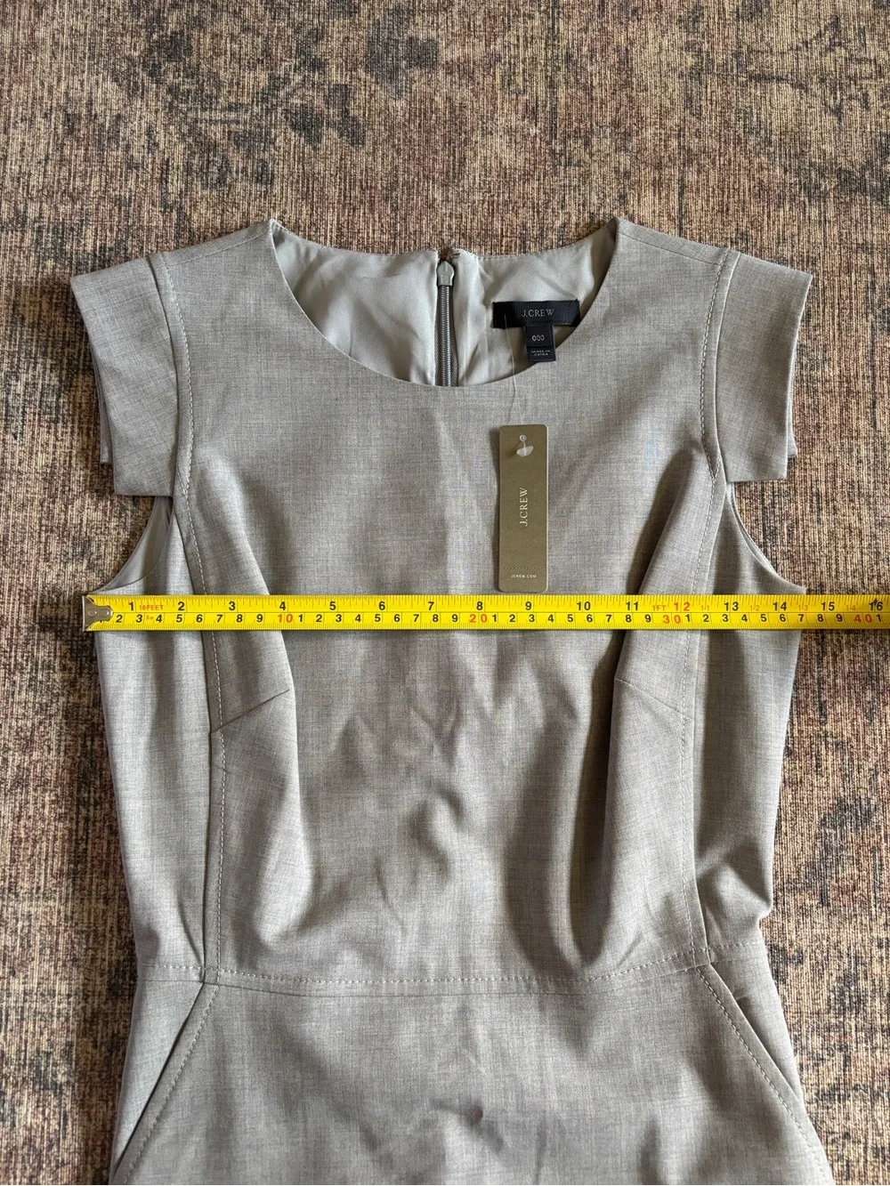 🆕 J. Crew Heather Gray Resume Dress Size 000